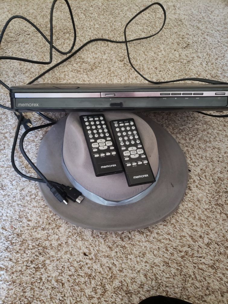 DVD player with 2 remotes