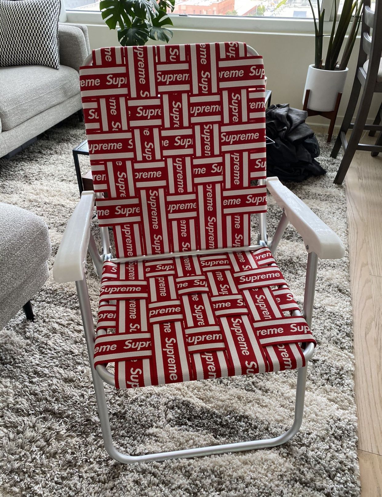 Supreme Red Box Logo Lawn Chair for Sale in San Francisco, CA