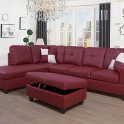 Sectional And Ottoman 