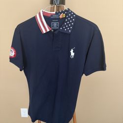 2020 Olympic Polo collard shirt Custom Slim Fit L