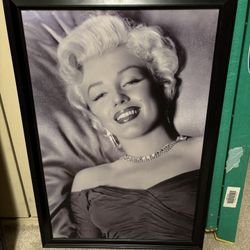 Marylin Monroe Poster With Frame