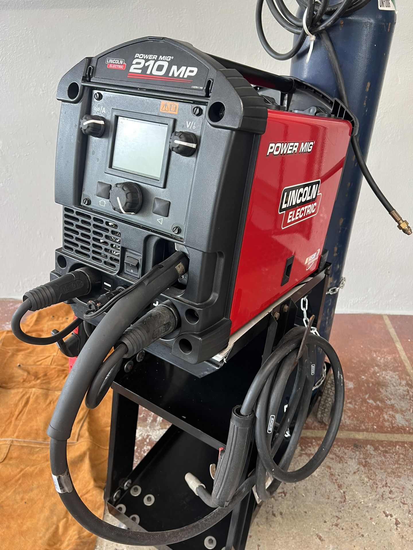Lincoln Electric MiG Welder Power Mig 210 w/ Argon Tank & Extras