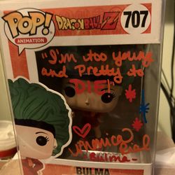 Bulma Funko #707 Signed With Quote JSA 