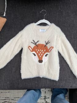 Old Navy Kids Fuzzy Reindeer Sweater