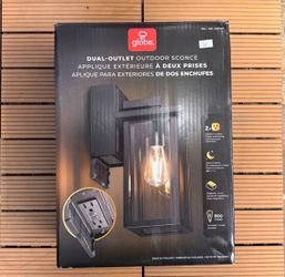 Globe Dual-Outlet Outdoor Wall Sconce