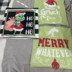 Grinch Pillow Covers 