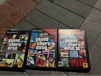 Grand theft auto vice city , San Andreas ,gta3