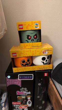 Lego Halloween Storage Heads
