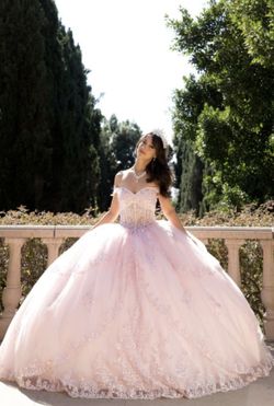 Quinceañera dress, pink dress, sage dress
