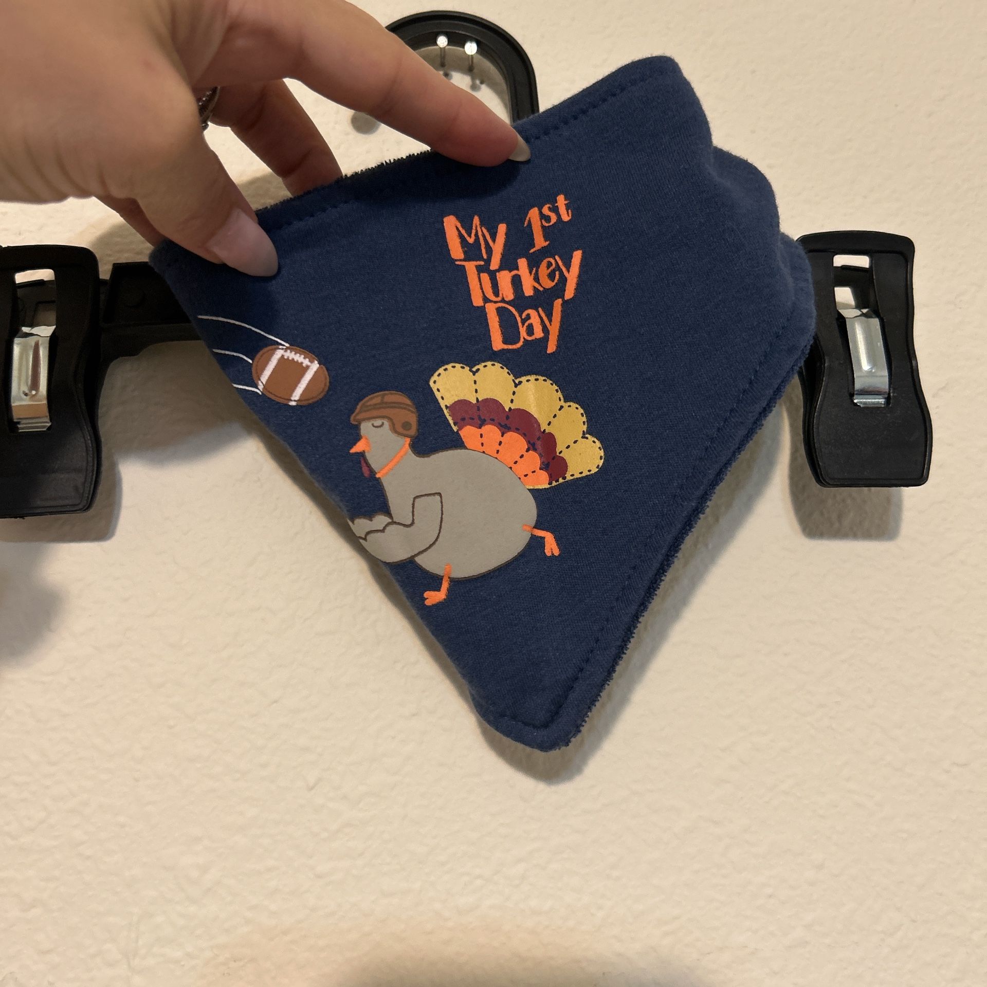 Holiday 1st turkey day bib