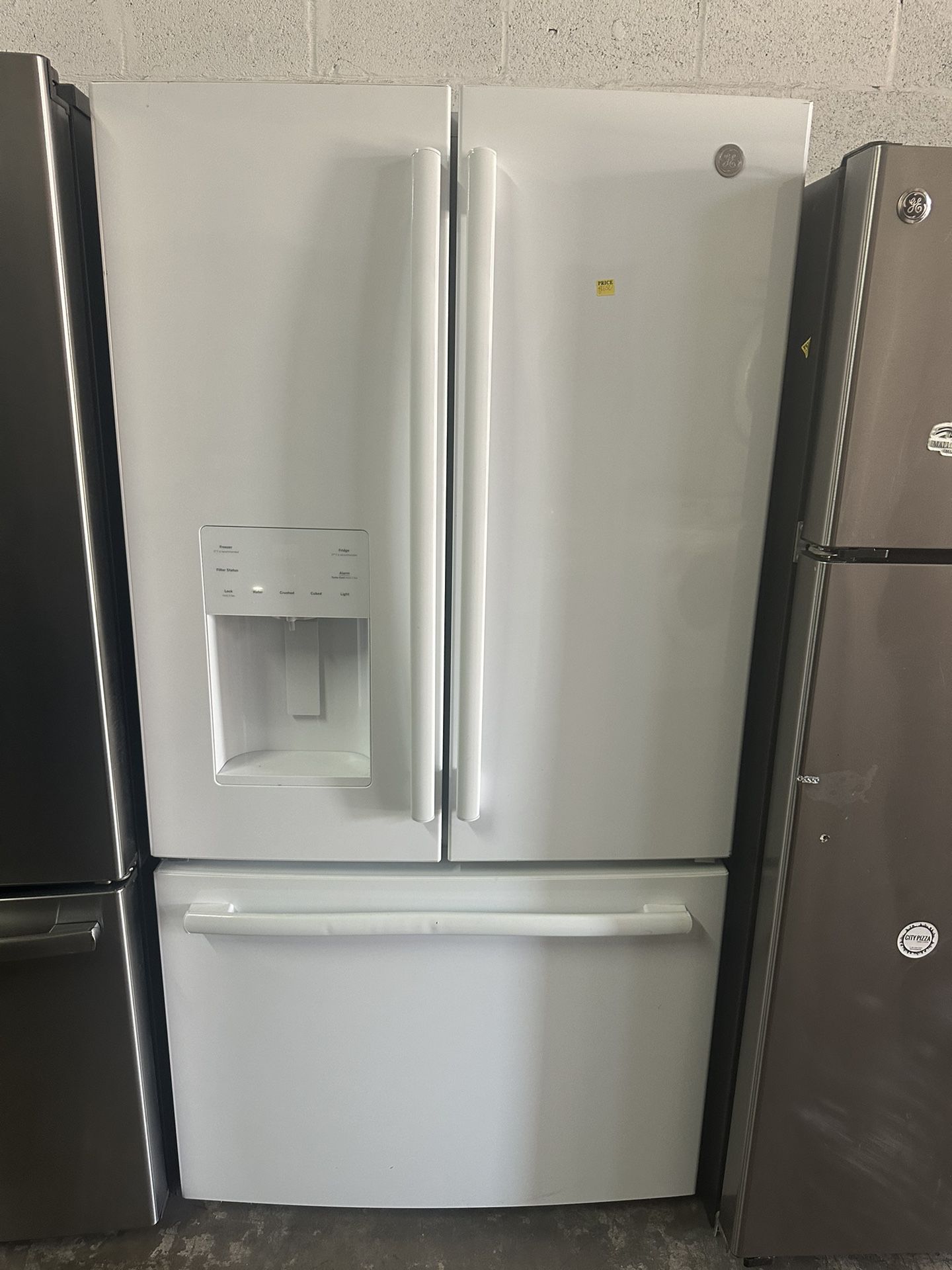 White Refrigerator, French Door Refrigerador 