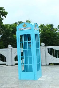 British-Style Telephone Booth Replica