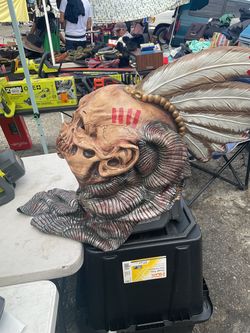 Detailed Horror Demon Latex Halloween Mask