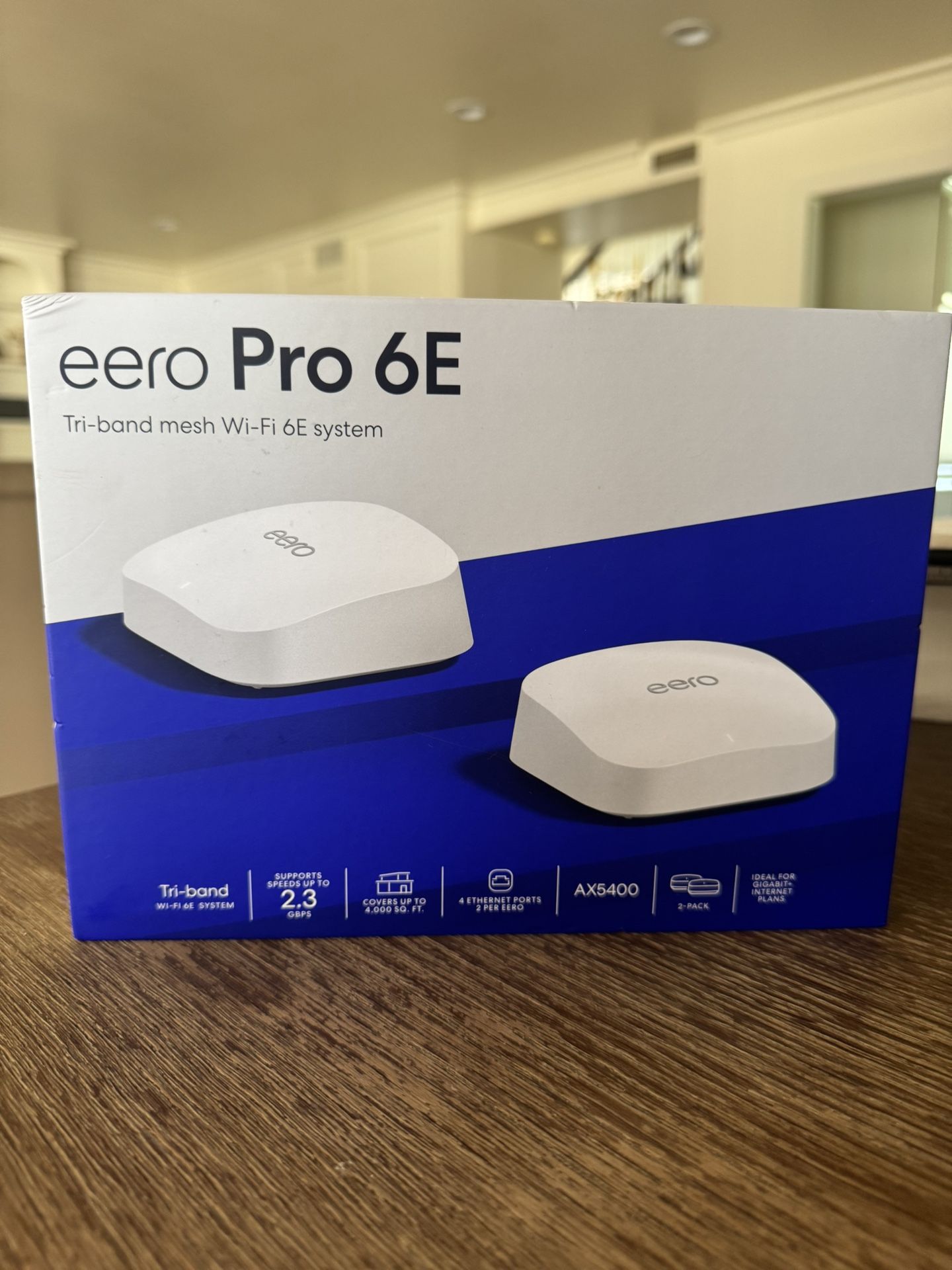 Eero Pro 6E Mesh WiFi System 2 pack