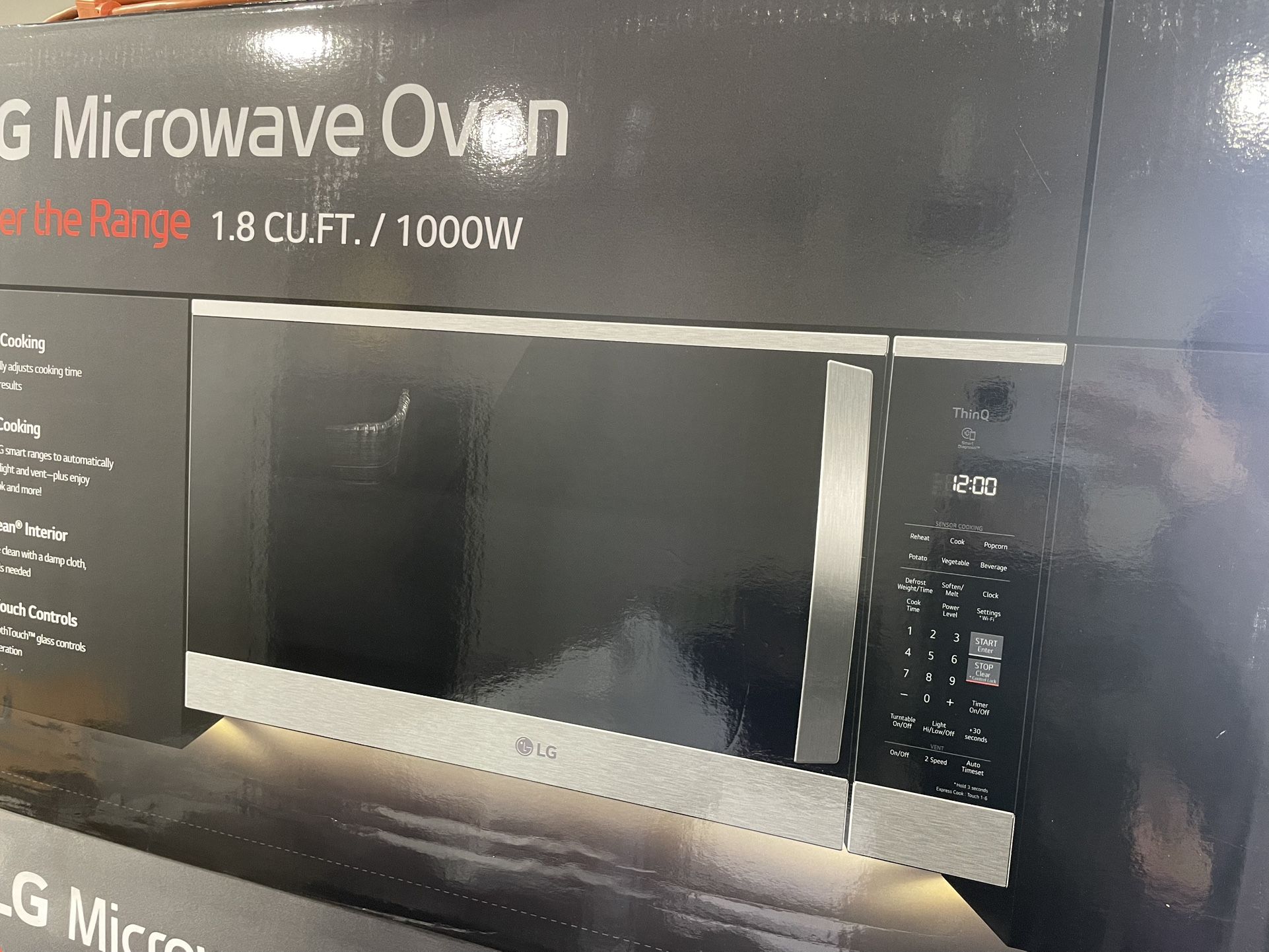 🔥 NEW IN BOX LG Over-the-Range Microwave 1.8 CU.FT./1000W - Smart Cooking!