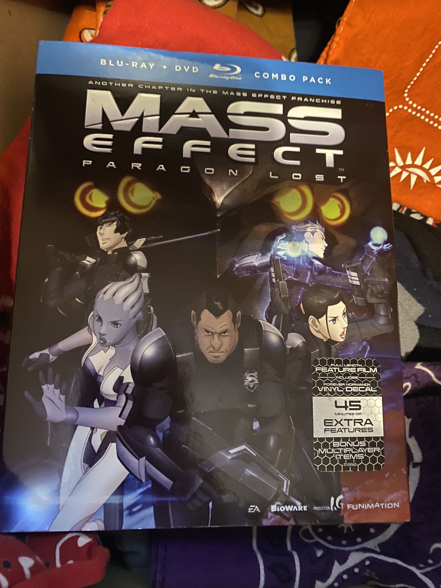 Mass Effect Paradon Lost Blu-Ray DVD Combo