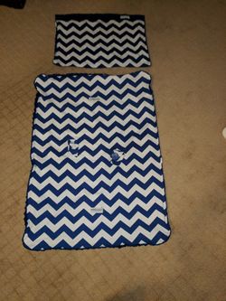 Baby car seat cover with matching blanket