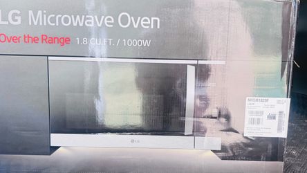 Brand new LG over-the-range microwave, still in the original box.