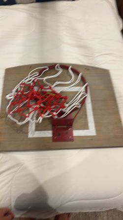 Basketball hoop decor