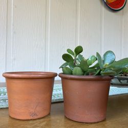 6” Terracotta Smooth Planter Pots