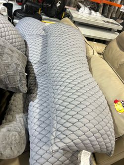 Grey cooling body pillows