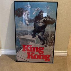 Framed King Kong Poster