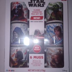 Star Wars Coffee Mugs Lot Of 6 Brand New!