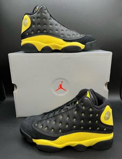 Nike Air Jordan 13 Oregon Ducks Track & Field DS Sz 7 Black & Yellow Exclusive