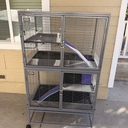 Midwest Critter Nation Deluxe Small Animal Cage, Double Story