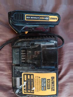 DeWalt battery and charger