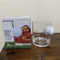Brookstone Golf Ball Whiskey Glass