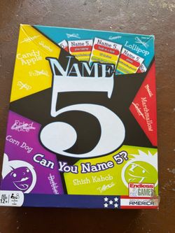 Name 5 Board Game by Endless Games