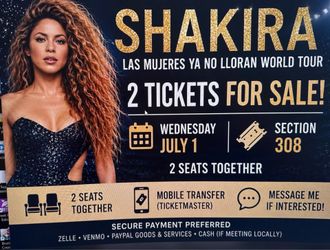 Shakira front row