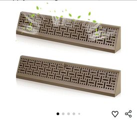 7449: New 2 Pcs 24 Inch Baseboard Register Diffuser, Vent Covers for Home Floor Wall Baseboard Vent Covers Supply Floor Register Diffuser, Brown