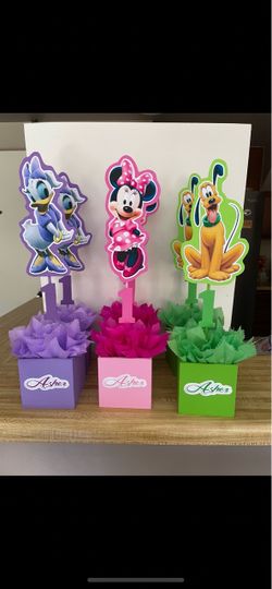 Mickey and friends centerpieces