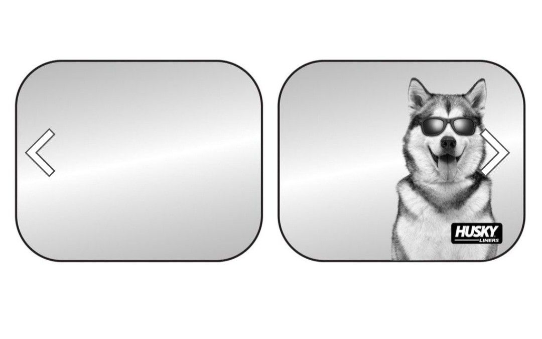 Husky Liners Grey 28" x 31" Windsheild Roll Up Sunshade Visors Universal Pair Honda Fit