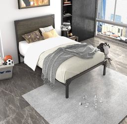 Twin Bed Frame with Headboard