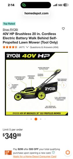 Ryobi Electric Lawn Mower