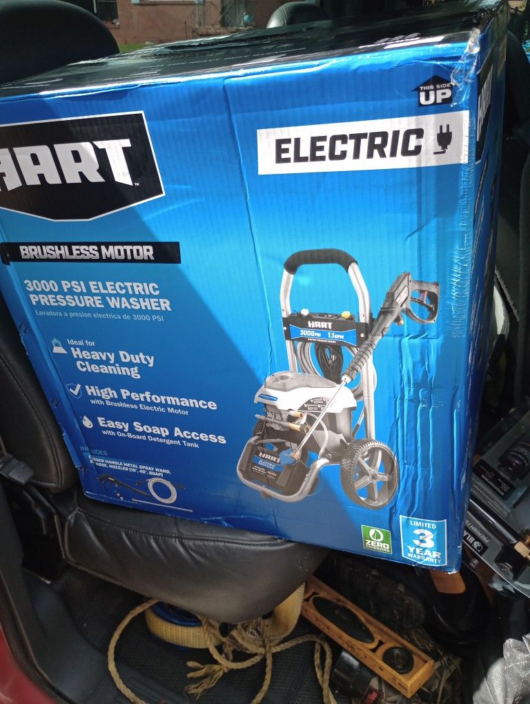 Hart Pressure Washer 3000 Psi. 175$