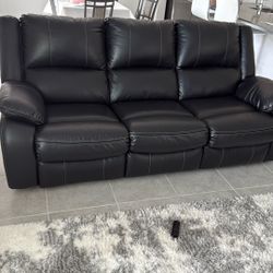 Black Leather Couch