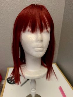 #63 Short Bob wig- Crimson Red