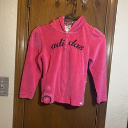 Little Girls Hooded Adidas Sweater