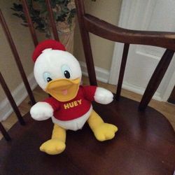 Disney Huey Vintage Stuffed Duck 