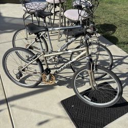 Two Mountain Bikes His and Hers