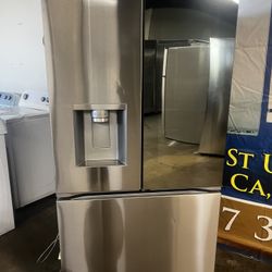 NEW OPEN BOX LG MIRRORED INSTA VIEW FRENCH STYLE REFRIGERATOR 