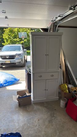 Tall Wooden Pantry