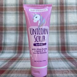 Bath Treasures Unicorn Sparkle Body Scrub Vitamin E And Vanilla Essence For 6 oz..! 2 For $10.00