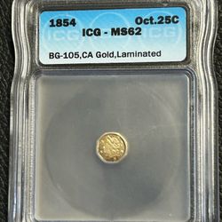 California Fractional Gold Coin.  $475