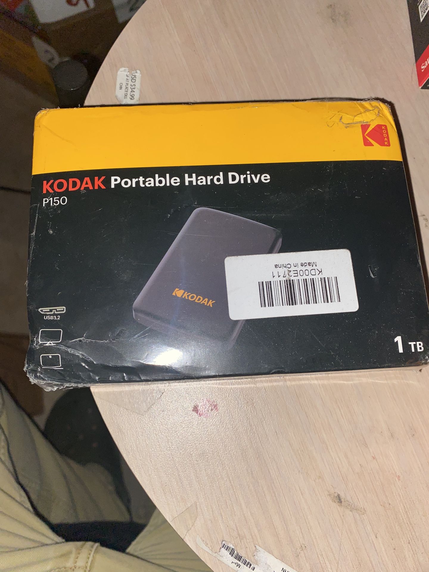 Kodak - Portable Hard Drive P150 1tb