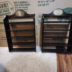 Wooden Golf Ball Shelves 